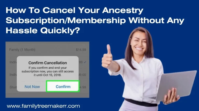 how to cancel ancestry subscription