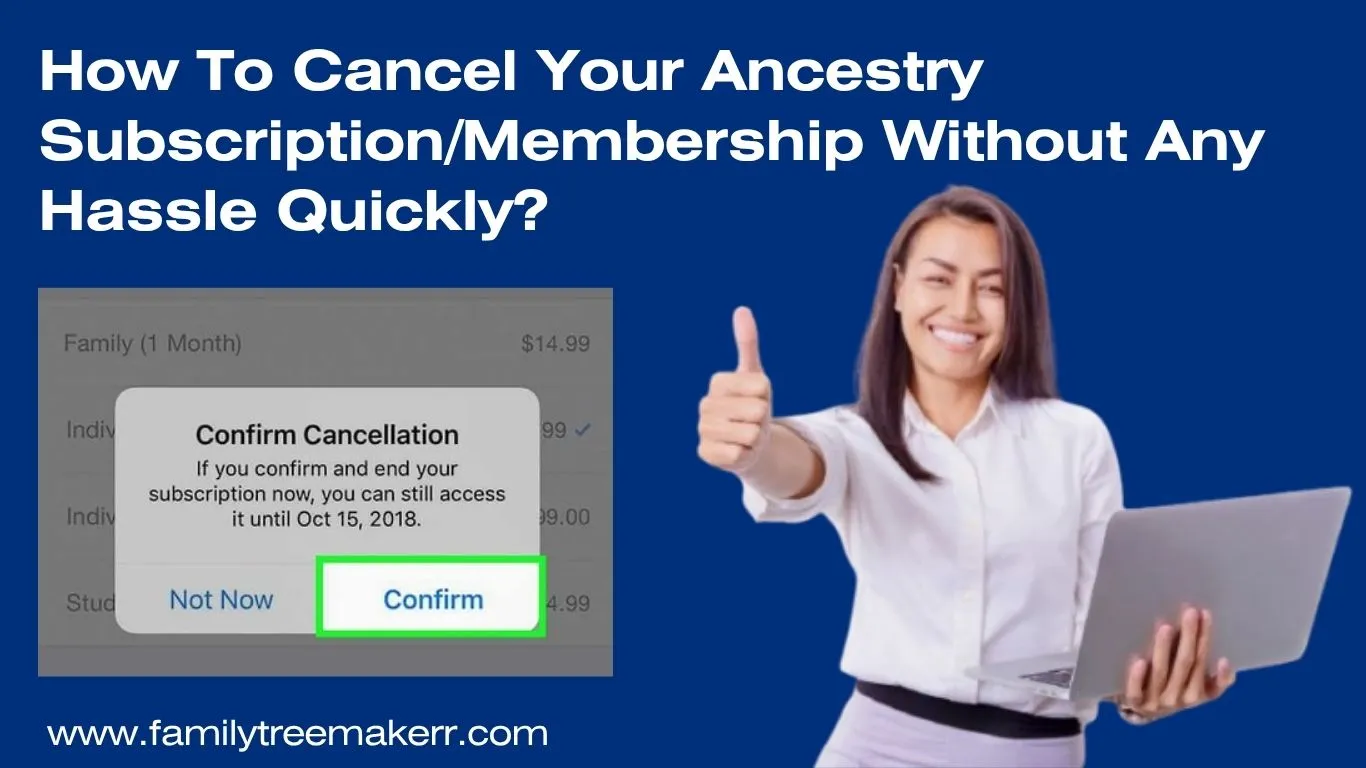 how to cancel ancestry subscription